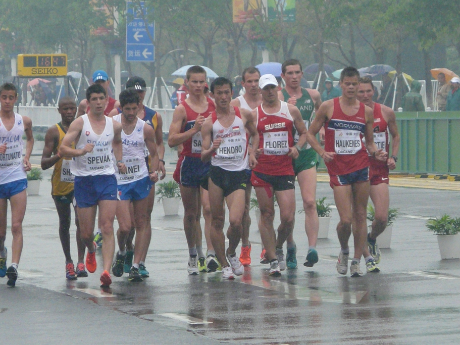 Taicang 2014: Alex Forez dans le peloton du 20km