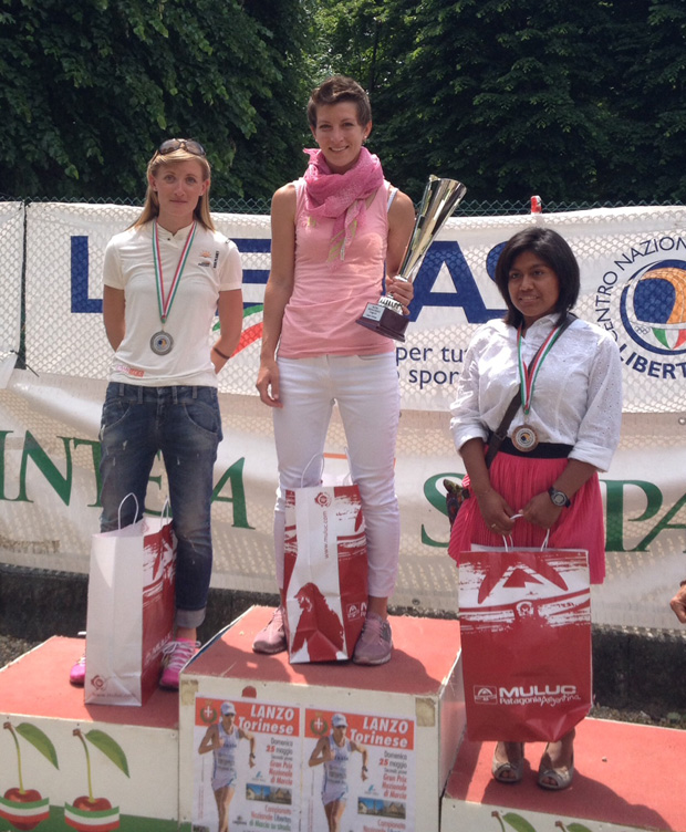 Marie et Laura Polli (de g. &agrave; dr.) &agrave; Lanzo Torinese le 25 mai 2014 [DR].