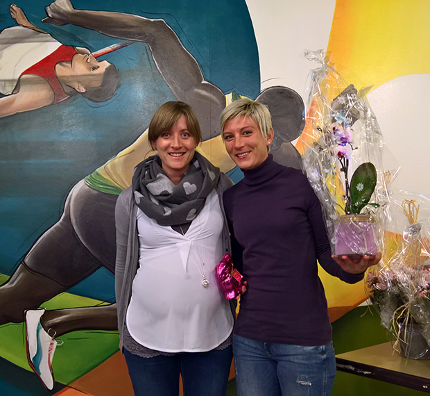 Marie et Laura Polli le 24 février 2018 à Lausanne (Jérôme Genet)