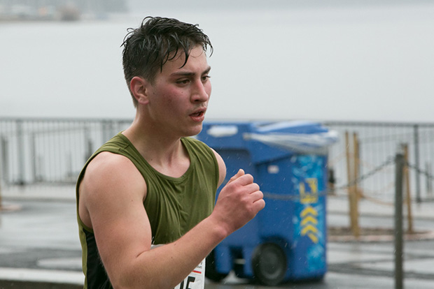 La Suisse sera repr&eacute;sent&eacute;e que par le Montheysan Nathan Bonzon sur 10km, ici &agrave; Lugano en 2018. [J&eacute;r&ocirc;me Genet]