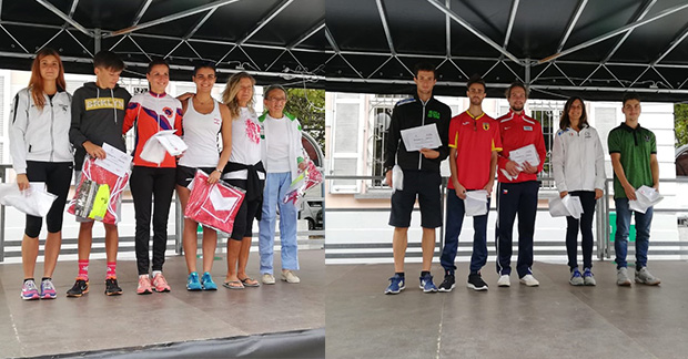 Les podiums 2018 des 10 et 20km &agrave; Chiasso [S. LaSorda / SAL]
