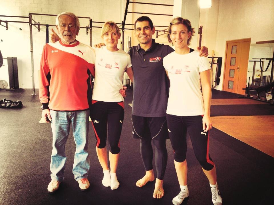 Pietro Pastorini, Marie Polli, Antonello Atzeni et Marie Polli, le team Polli 2014 [DR]