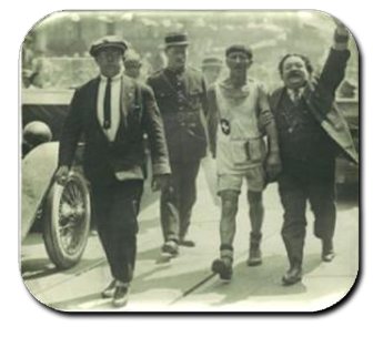 Jean Linder (Suisse) vainqueur en 1926 et 1927 de Paris-Strasbourg